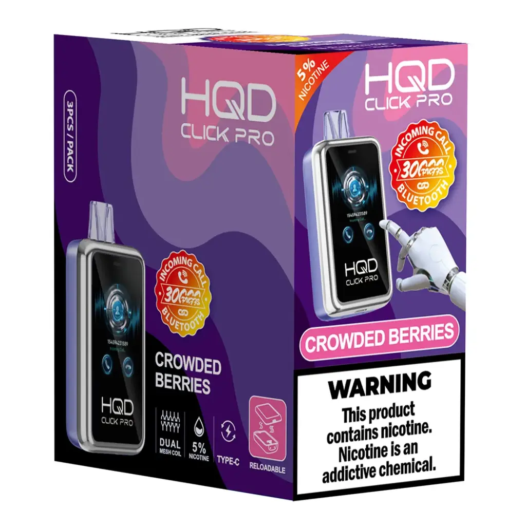 HQD Cuvie Click Pro Vape | 30K Puffs, 5% Nicotine